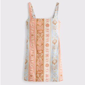 Abercrombie The A&F Scarlett Squareneck Linen-Blend Skort